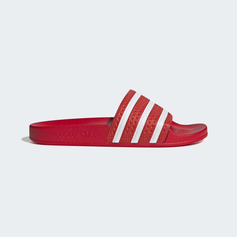 Papuci Adidas Adilette Barbati Romania - Rosii/Albi EF5432
